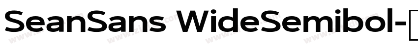 SeanSans WideSemibol字体转换
